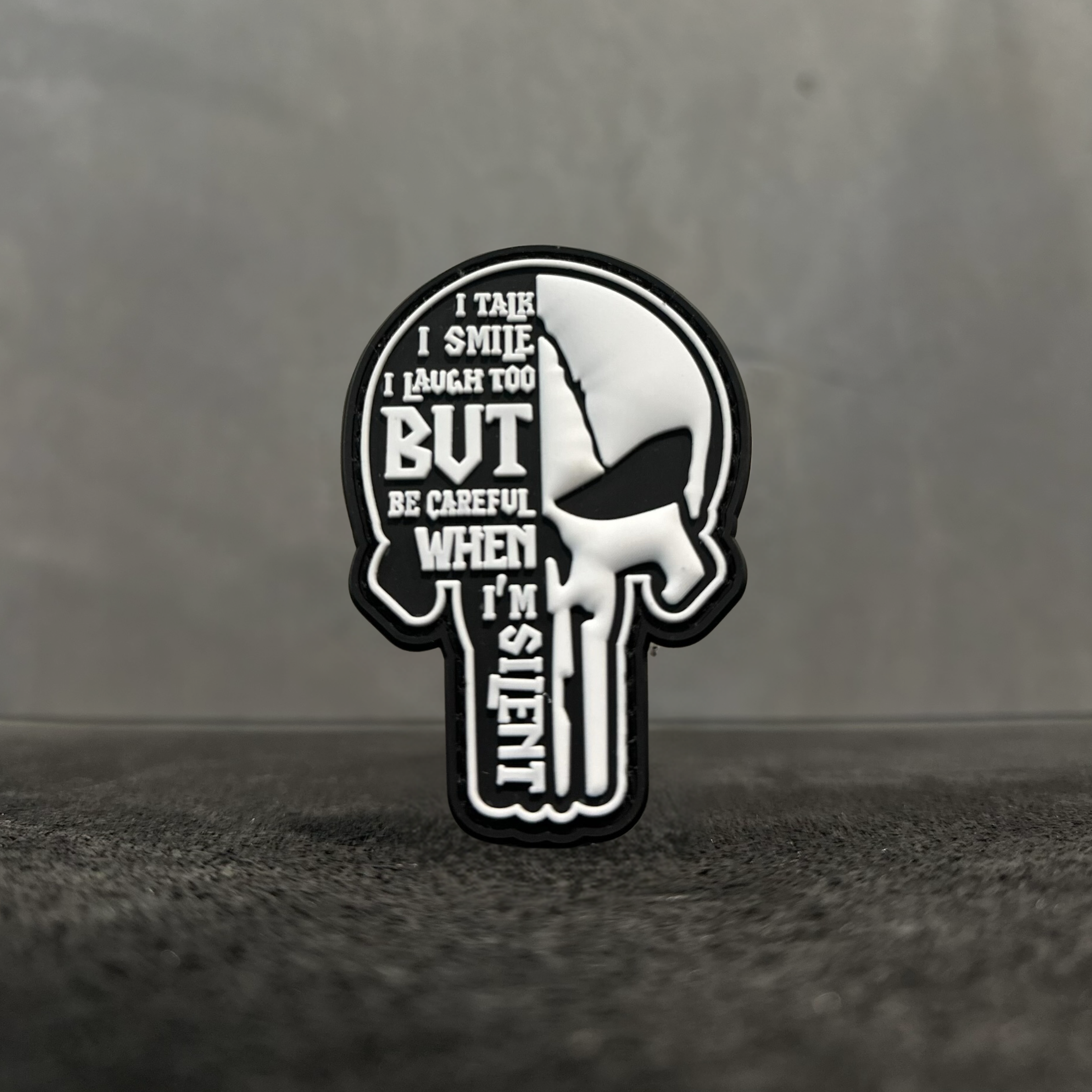 Punisher (White) - Velcro Patch