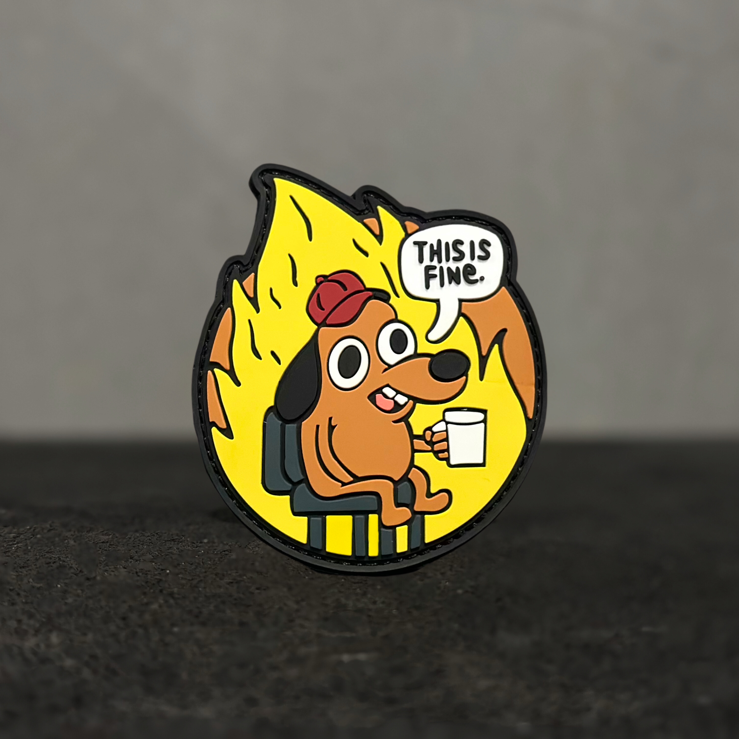 This Is Fine - Velcro Patch