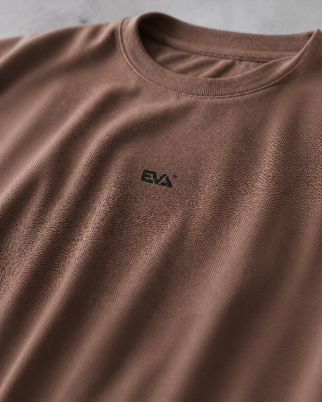 Legacy Oversize Tee in Clay Brown - EVA chest logo detail
