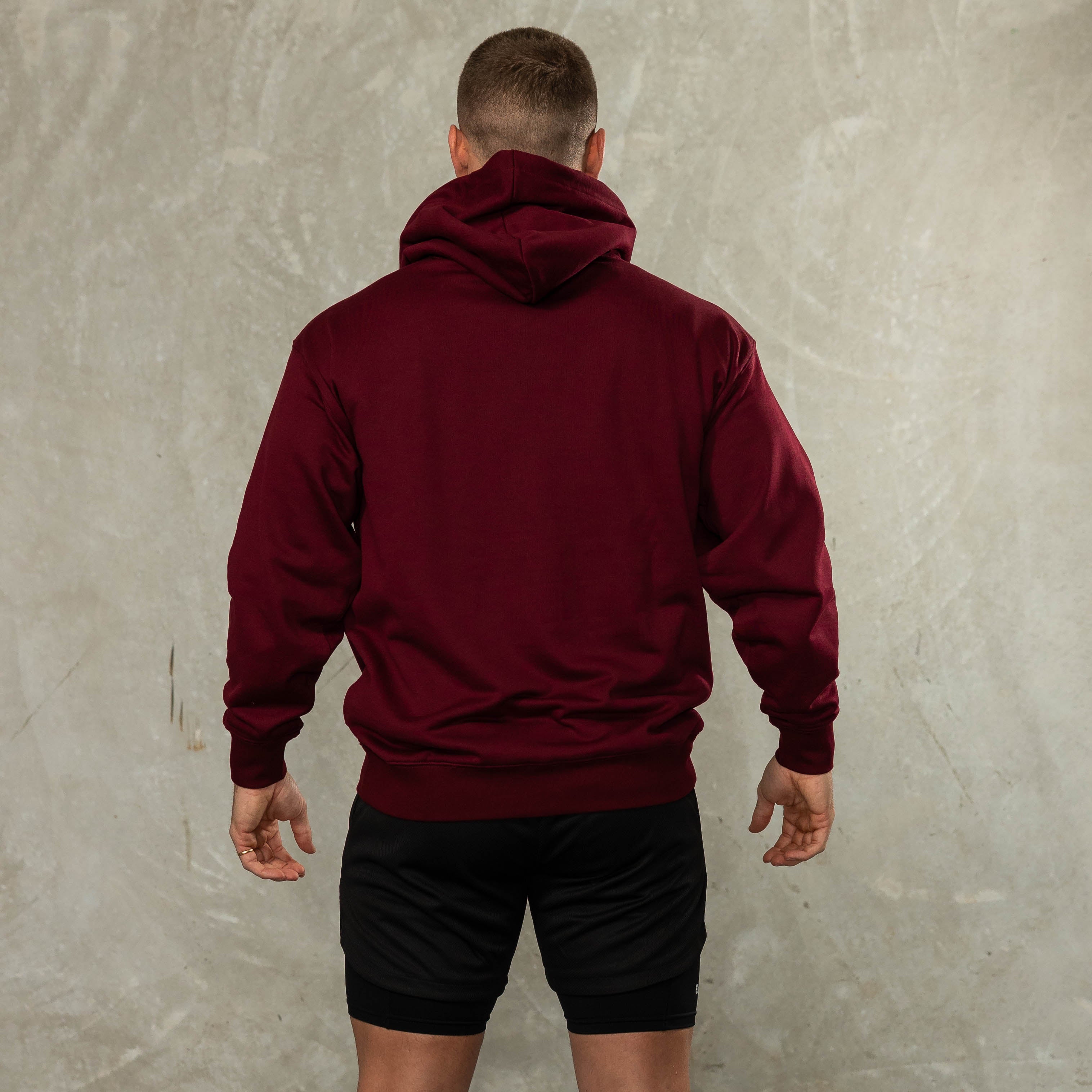 EMBOSSED French-Terry Hoodie [Red]