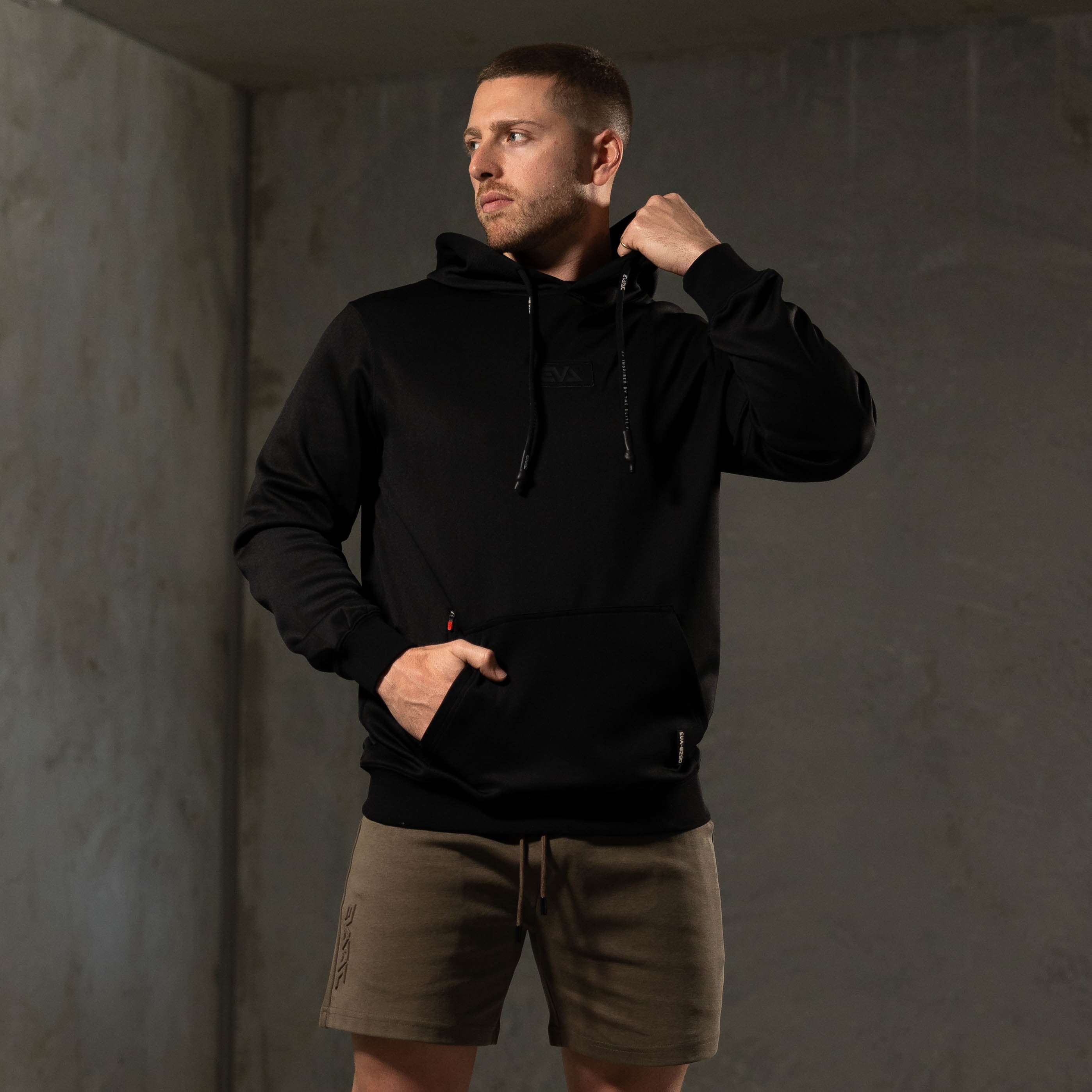 Rayon-Flex Hoodie [Black]