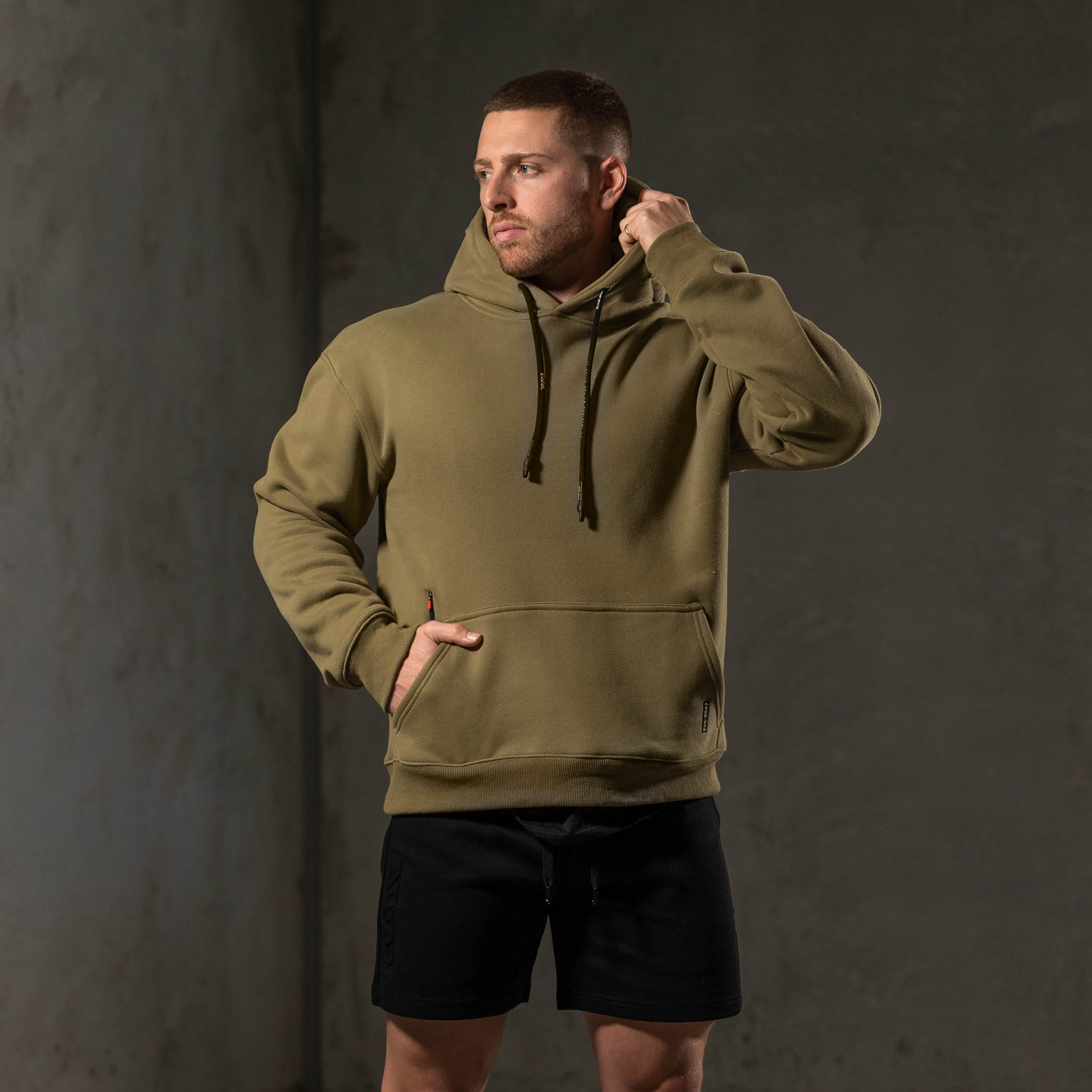 Oversized Tech Hoodie [Olive]