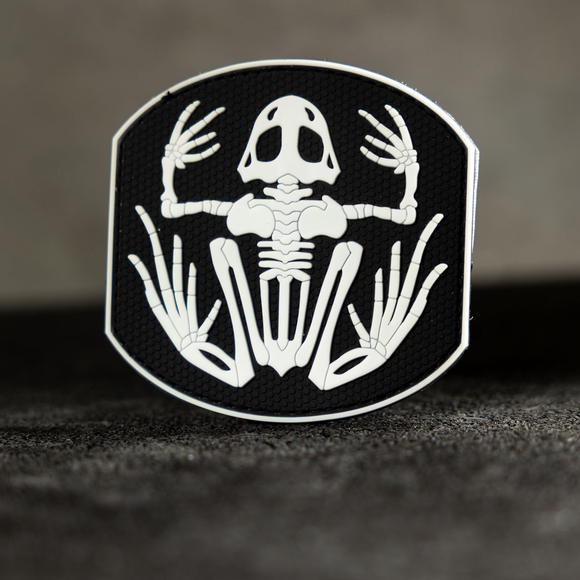 Skeleton Frog - Velcro Patch