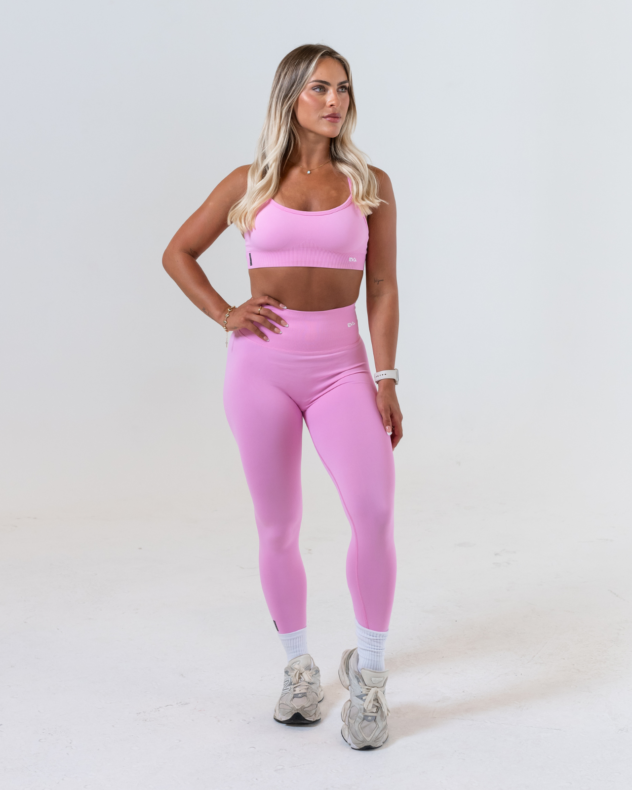 Aura Seamless Full Length Leggings [Powder Pink]