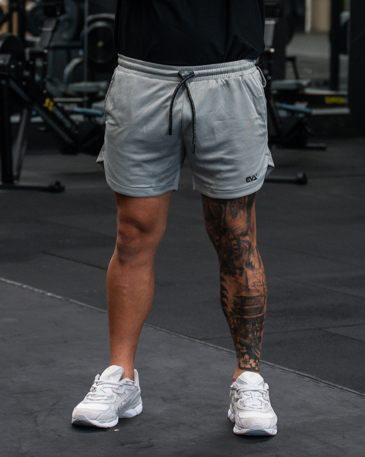Mesh Trainer Shorts [Platinum Grey]