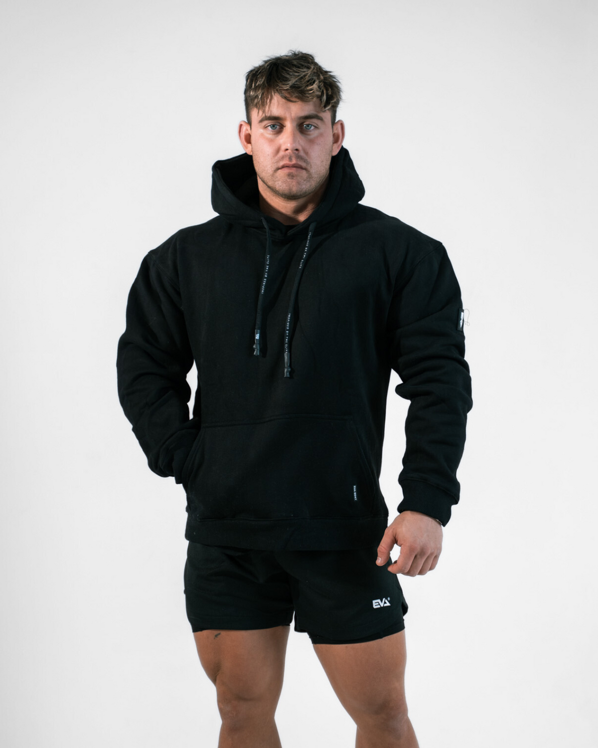 OVERSIZED TECH HOODIE [BLACK]