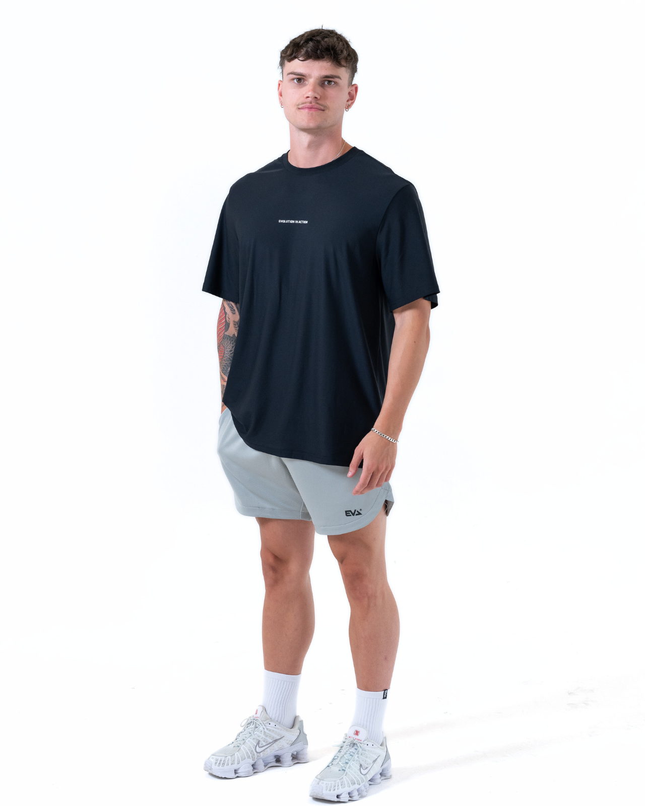 Mesh Trainer Shorts [Platinum Grey]