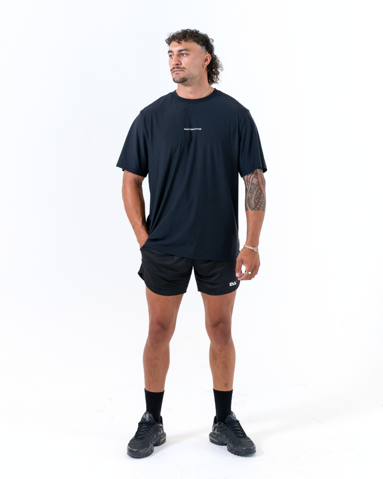 Mesh Trainer Shorts [Black]