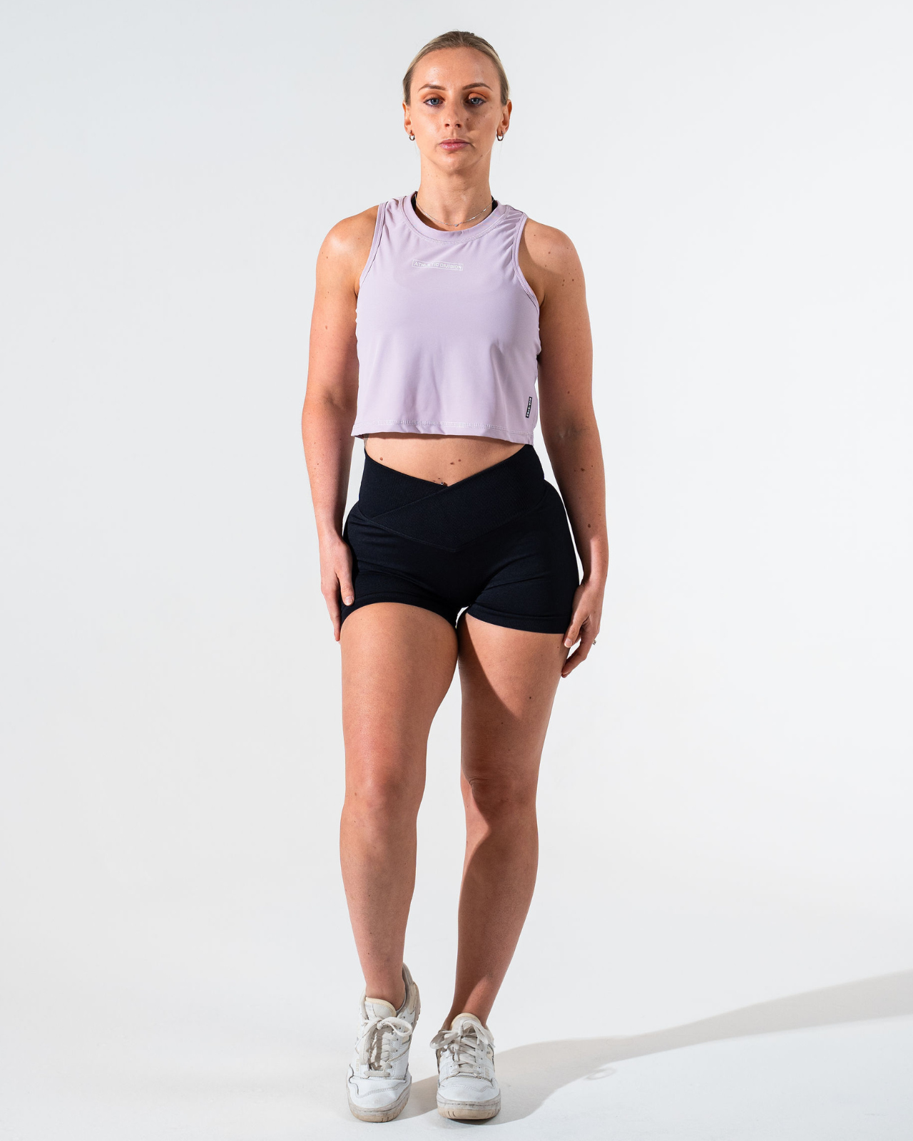 ATHLETIC DIVISION CROP TANK [PURPLE ASH]