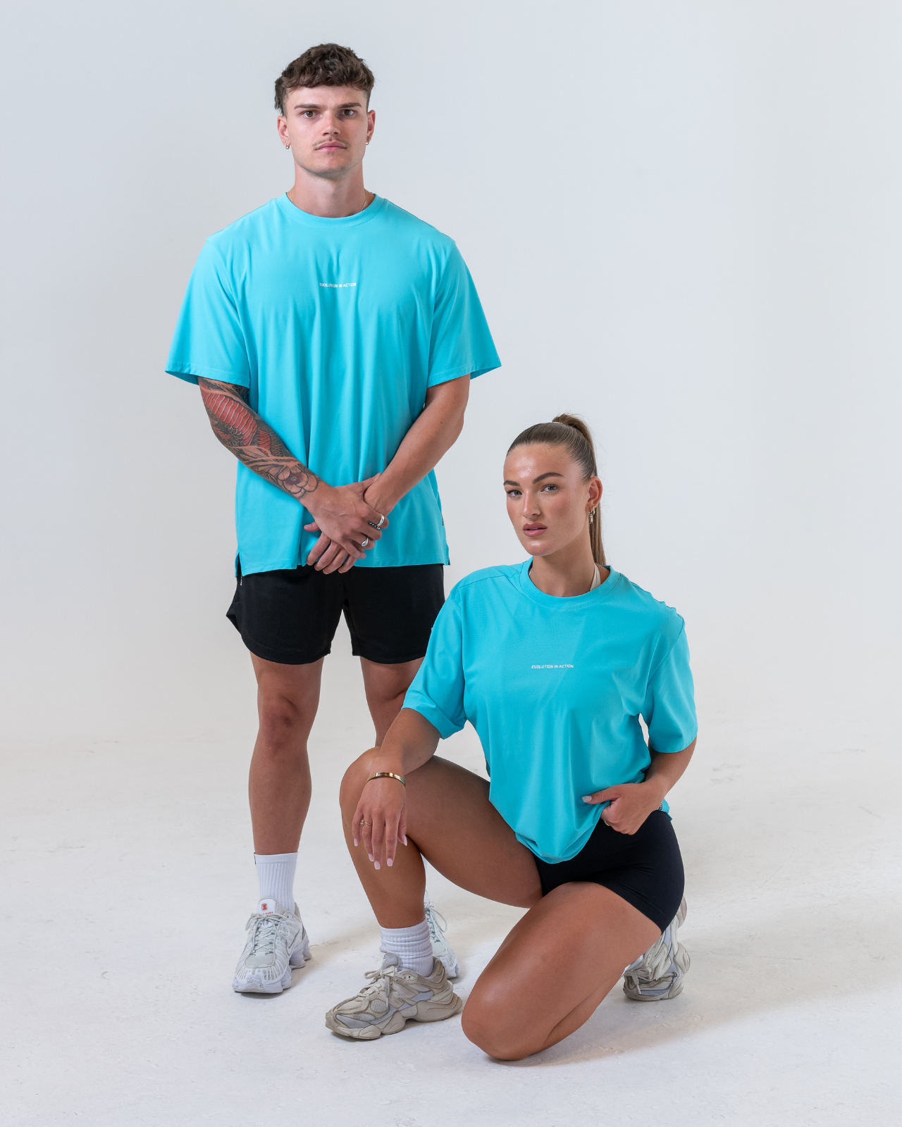 Evolution Oversize Tee [Electric Teal]