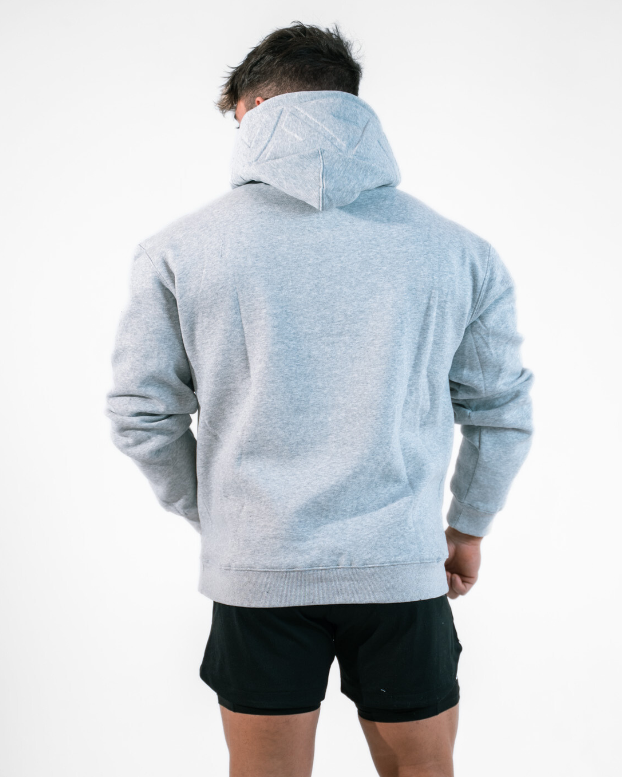 OVERSIZED TECH HOODIE [SHADOW MARL GREY]