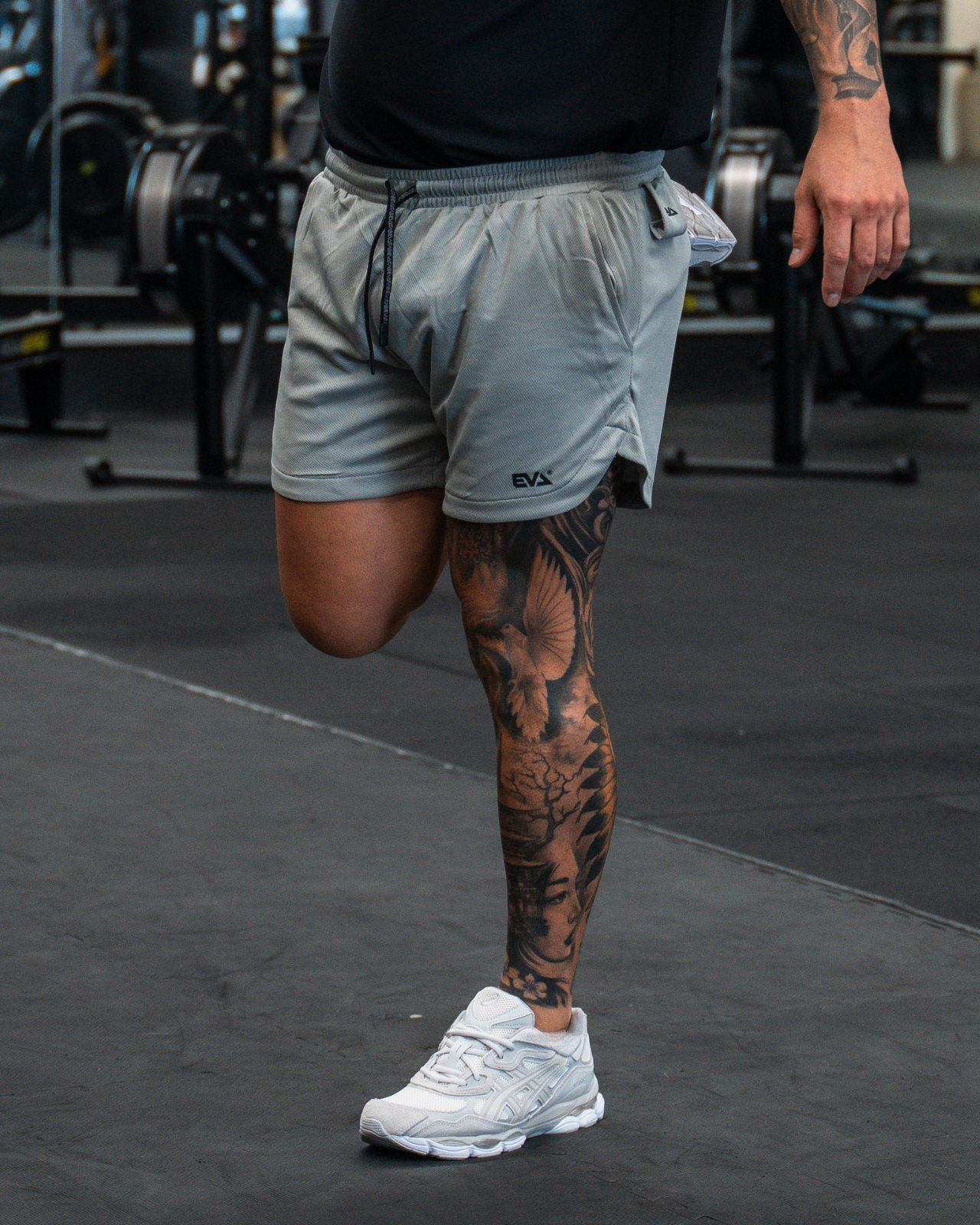 Mesh Trainer Shorts [Platinum Grey]