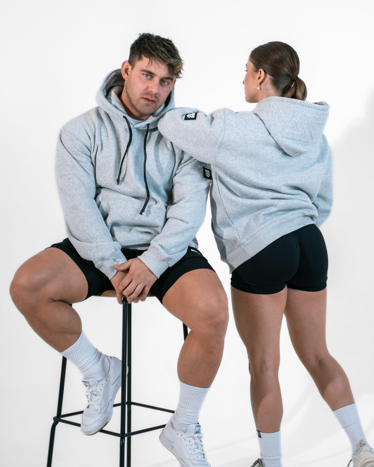 OVERSIZED TECH HOODIE [SHADOW MARL GREY]