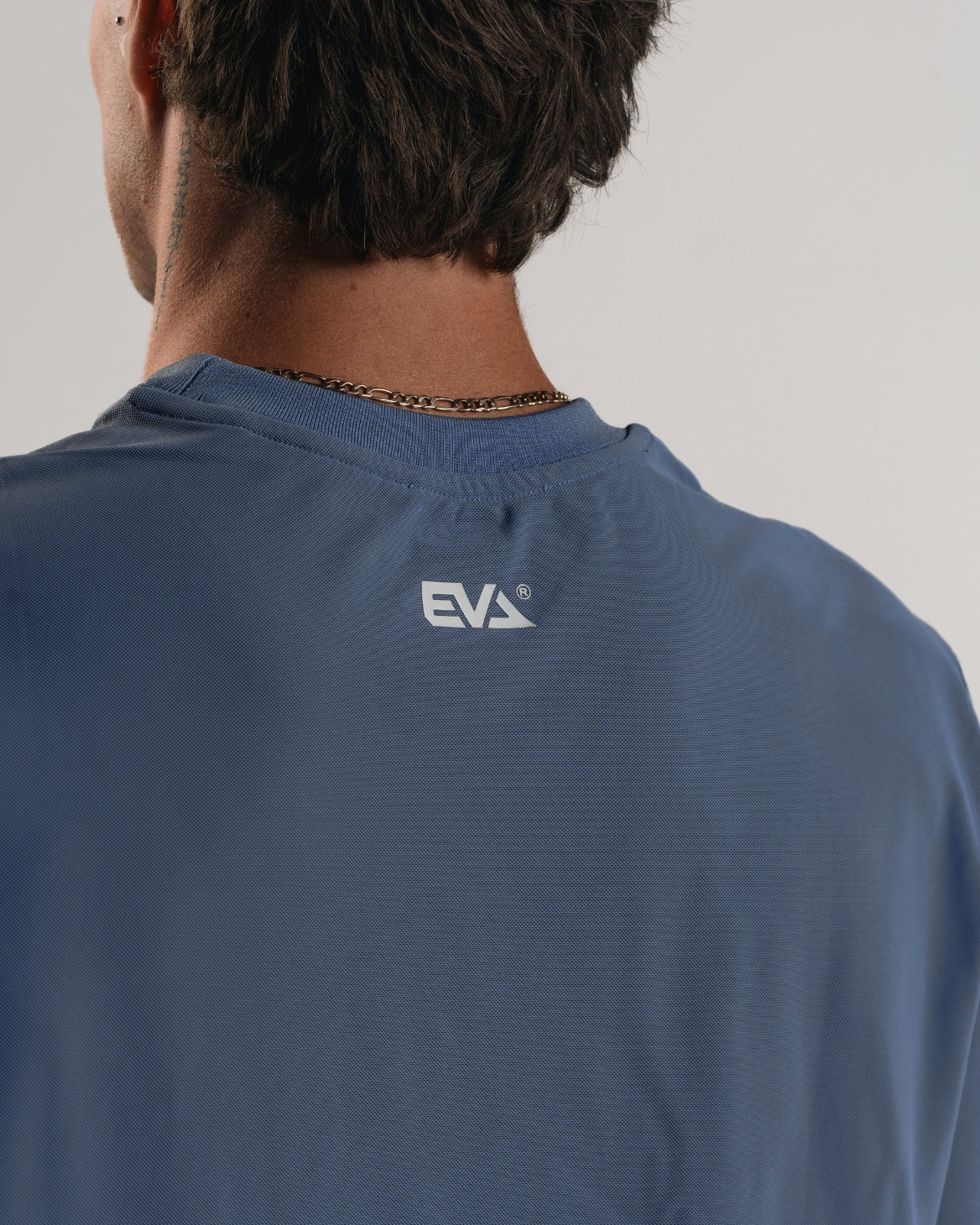 EVA7914 ATHLETIC DIVISION OVERSIZE TEE [BLUE ASH]