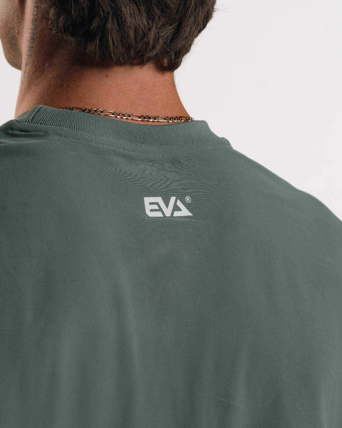 EVA7914 ATHLETIC DIVISION OVERSIZE TEE [DUSTY TEAL]