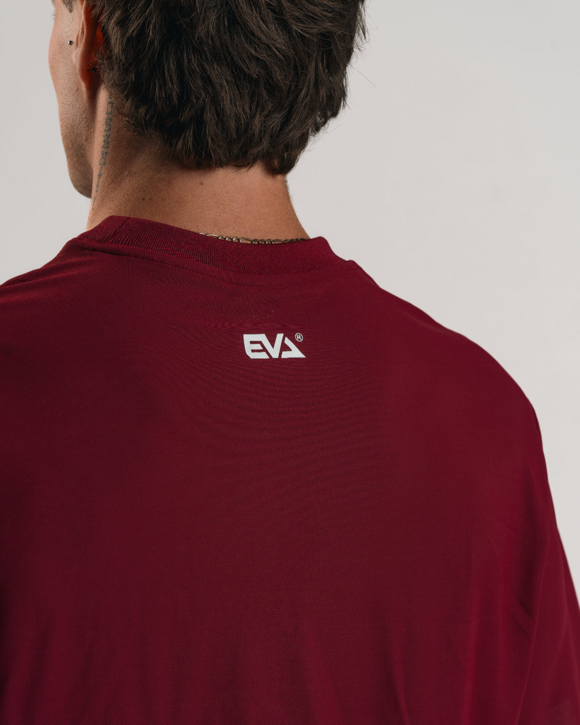 EVA7914 ATHLETIC DIVISION OVERSIZE TEE [DEEP RED]