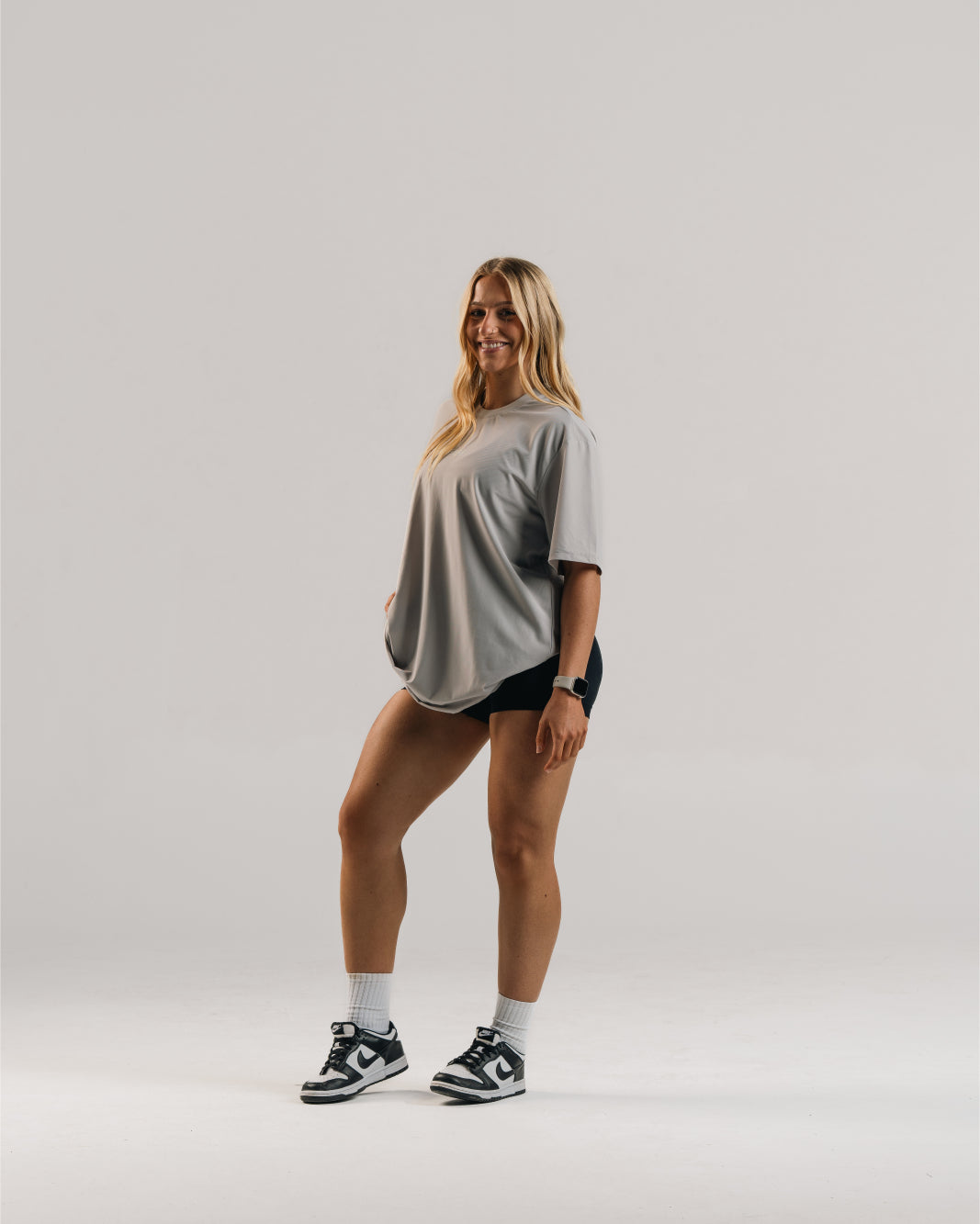 EVA7914 ATHLETIC DIVISION OVERSIZE TEE [SMOKE GREY]