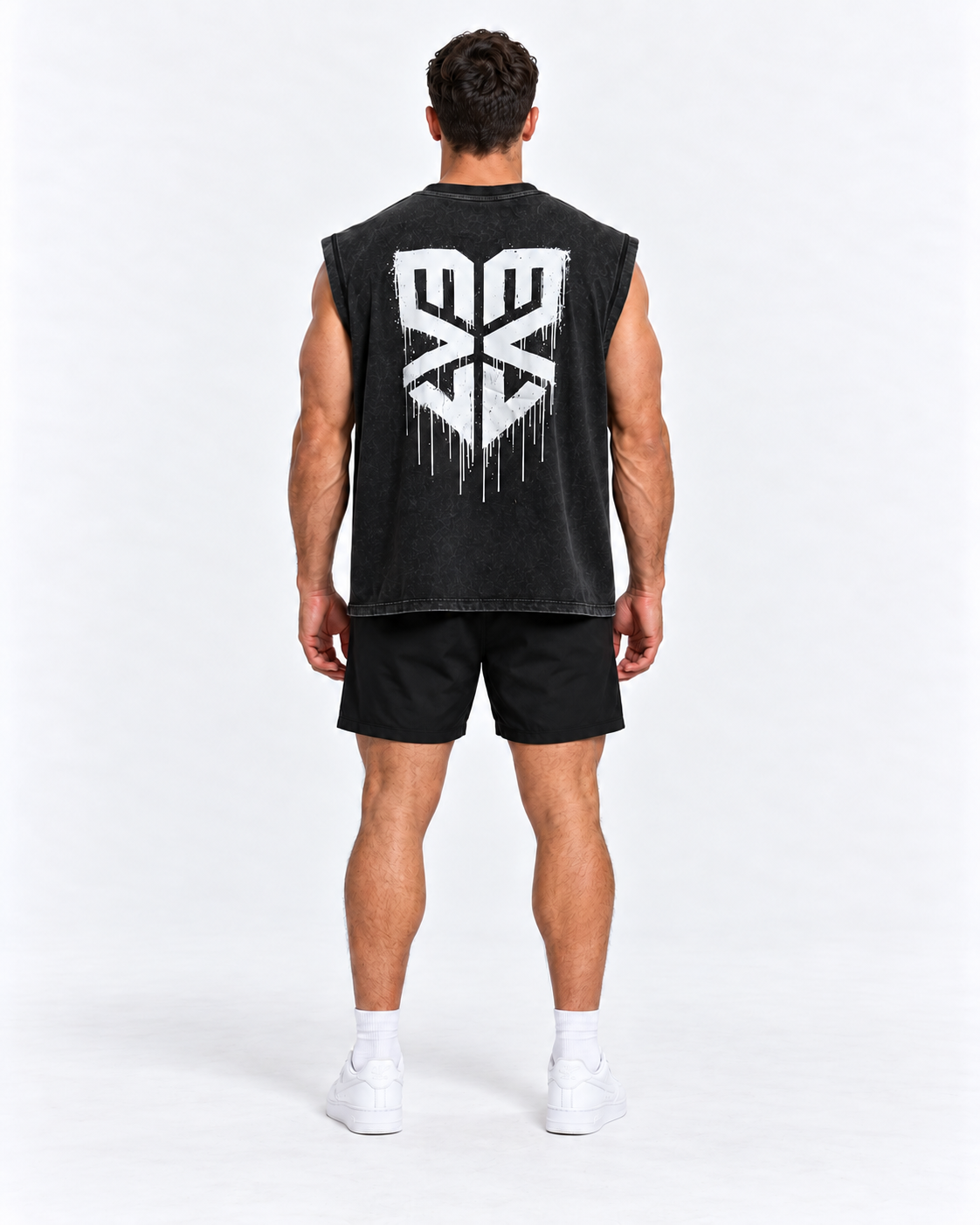 Forge Box Tank [Acid Black] - rear with drip shield back print