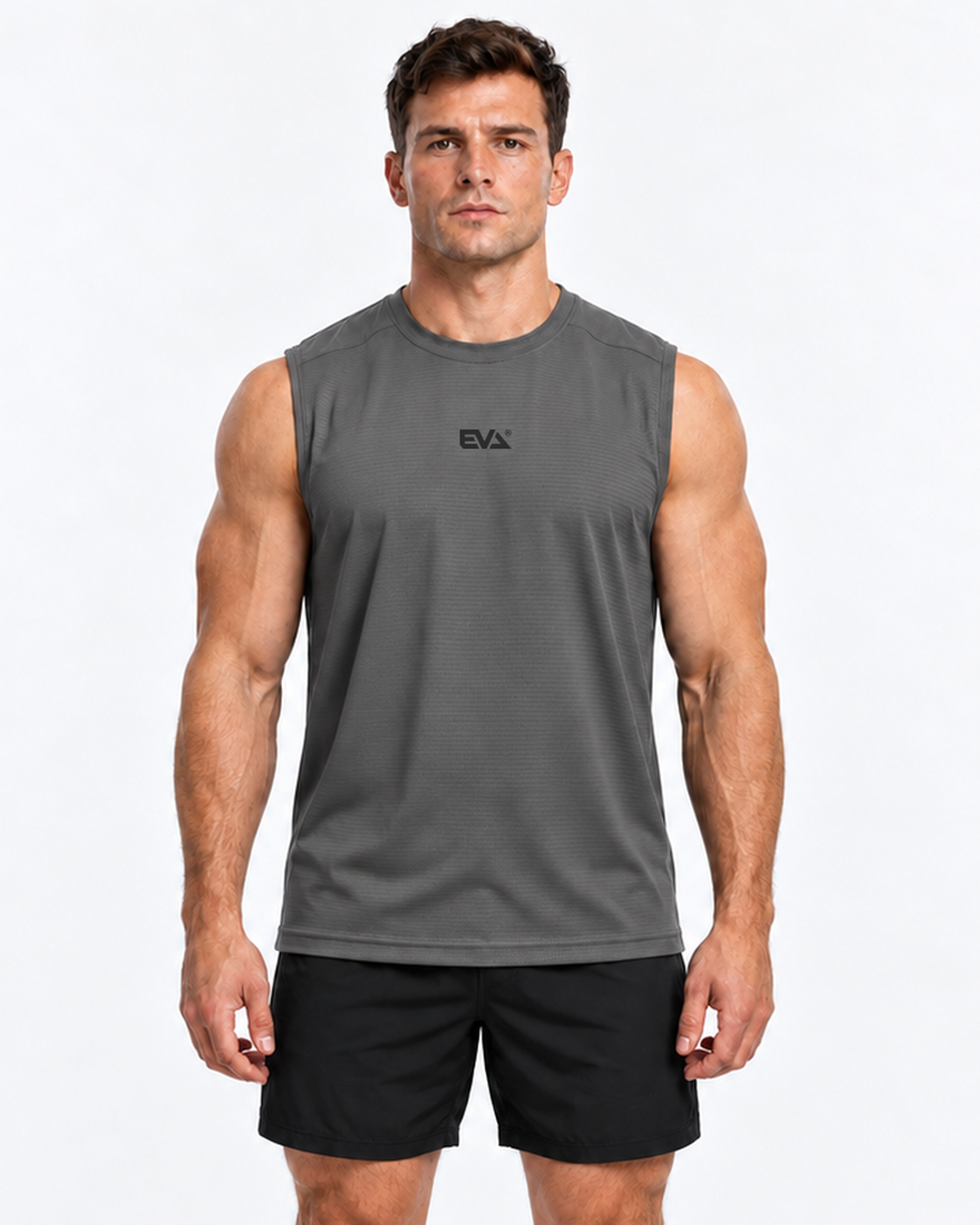 EVA6955 Airflex Tank [Iron Grey] - close up