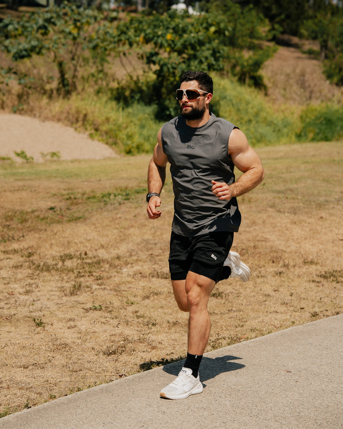 EVA6955 Airflex Tank [Iron Grey] - running