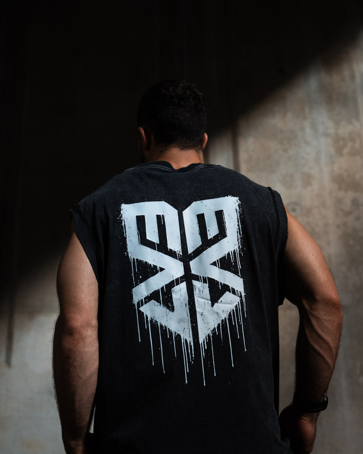 Forge Box Tank [Acid Black] worn on model