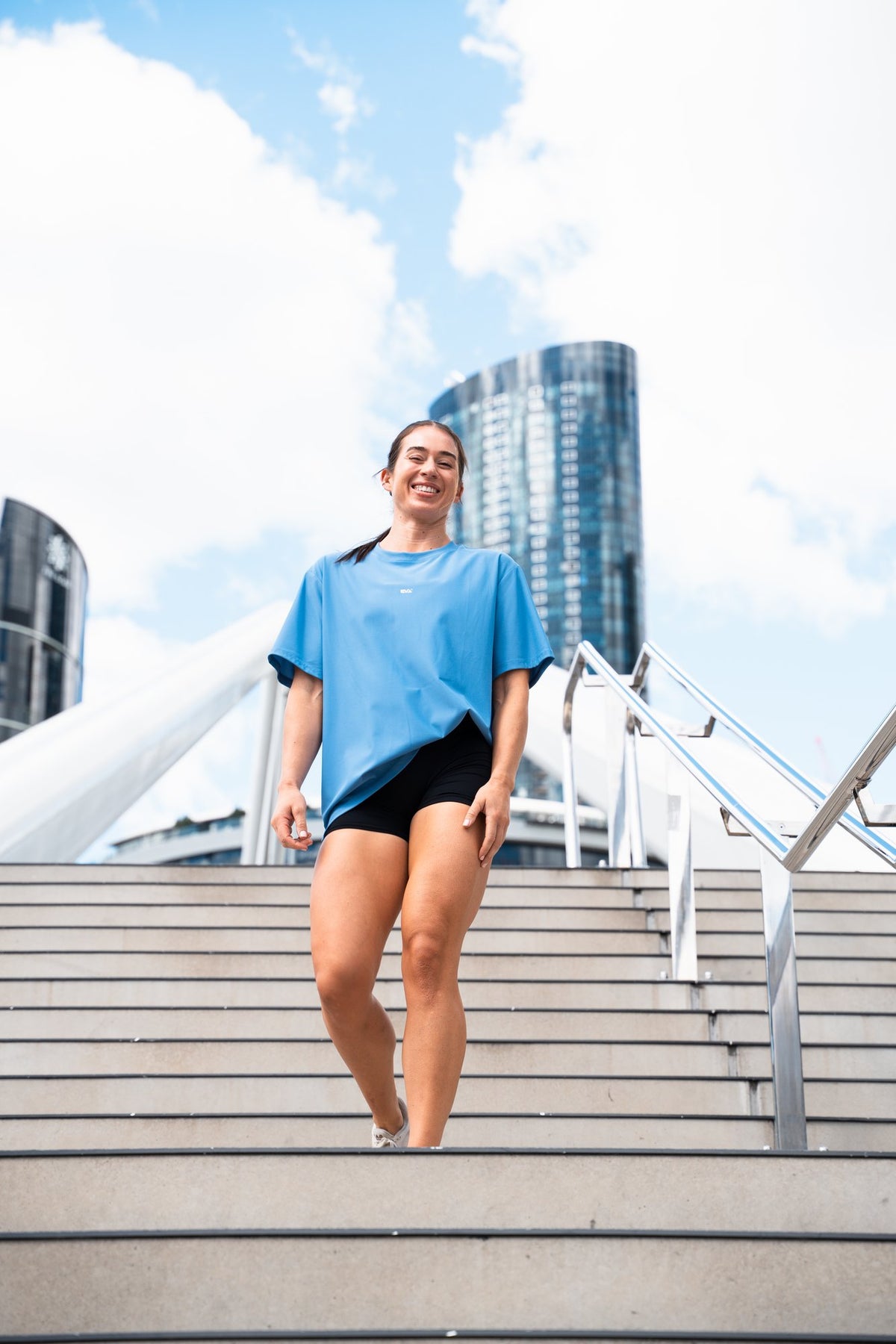 EVA Legacy Oversize Tee in Core Blue