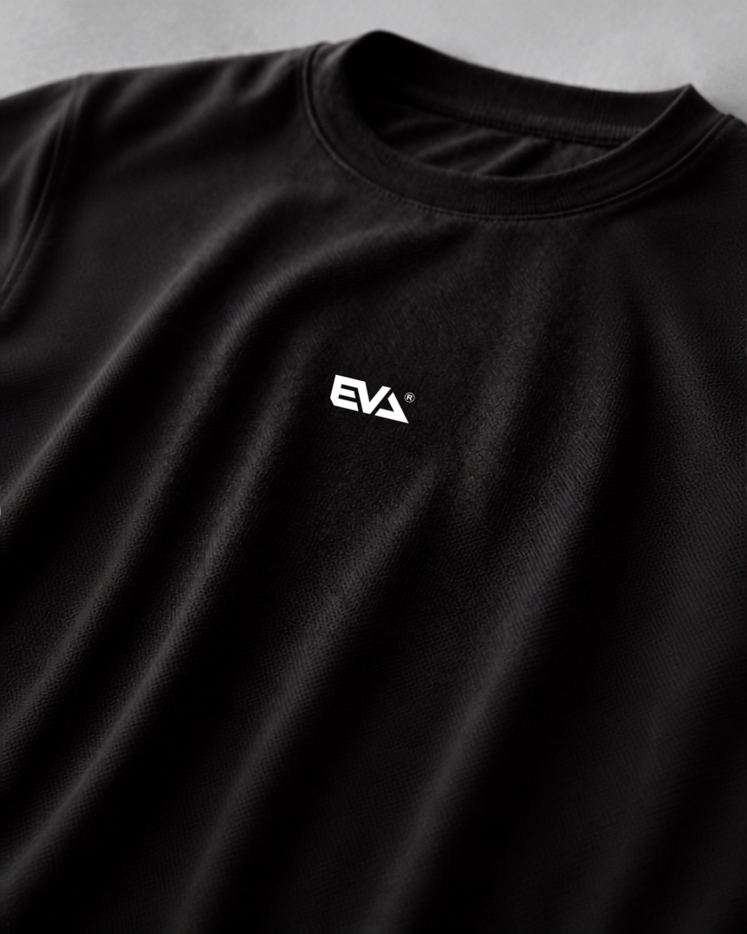 Legacy Oversize Tee in Black - EVA chest logo detail