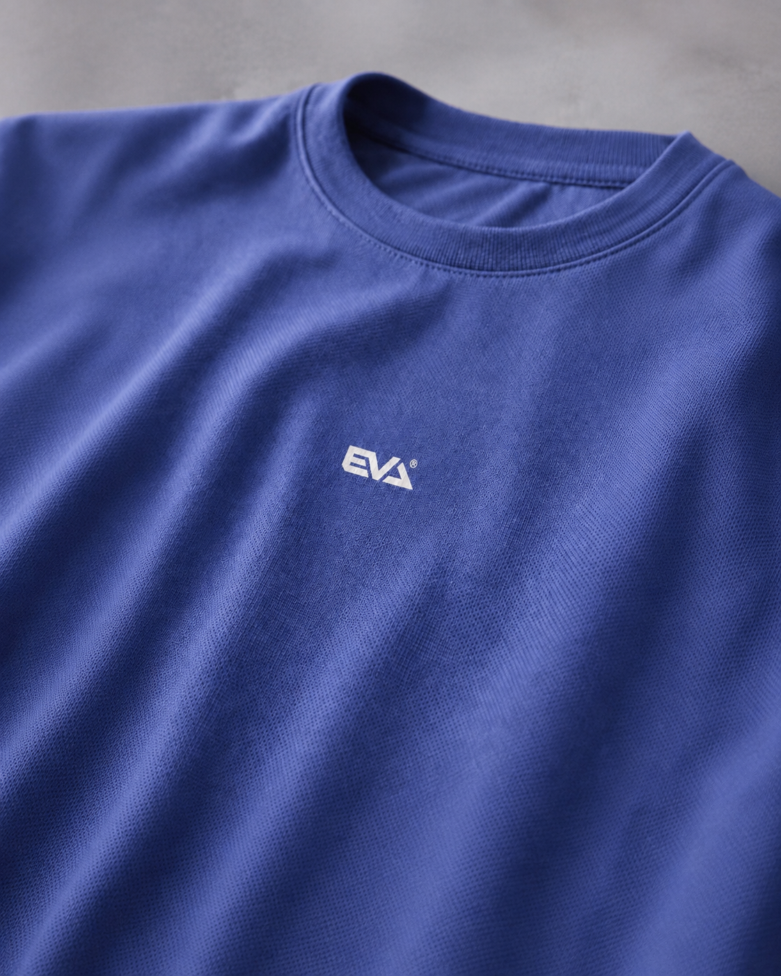 Legacy Oversize Tee in Core Blue - EVA chest logo detail