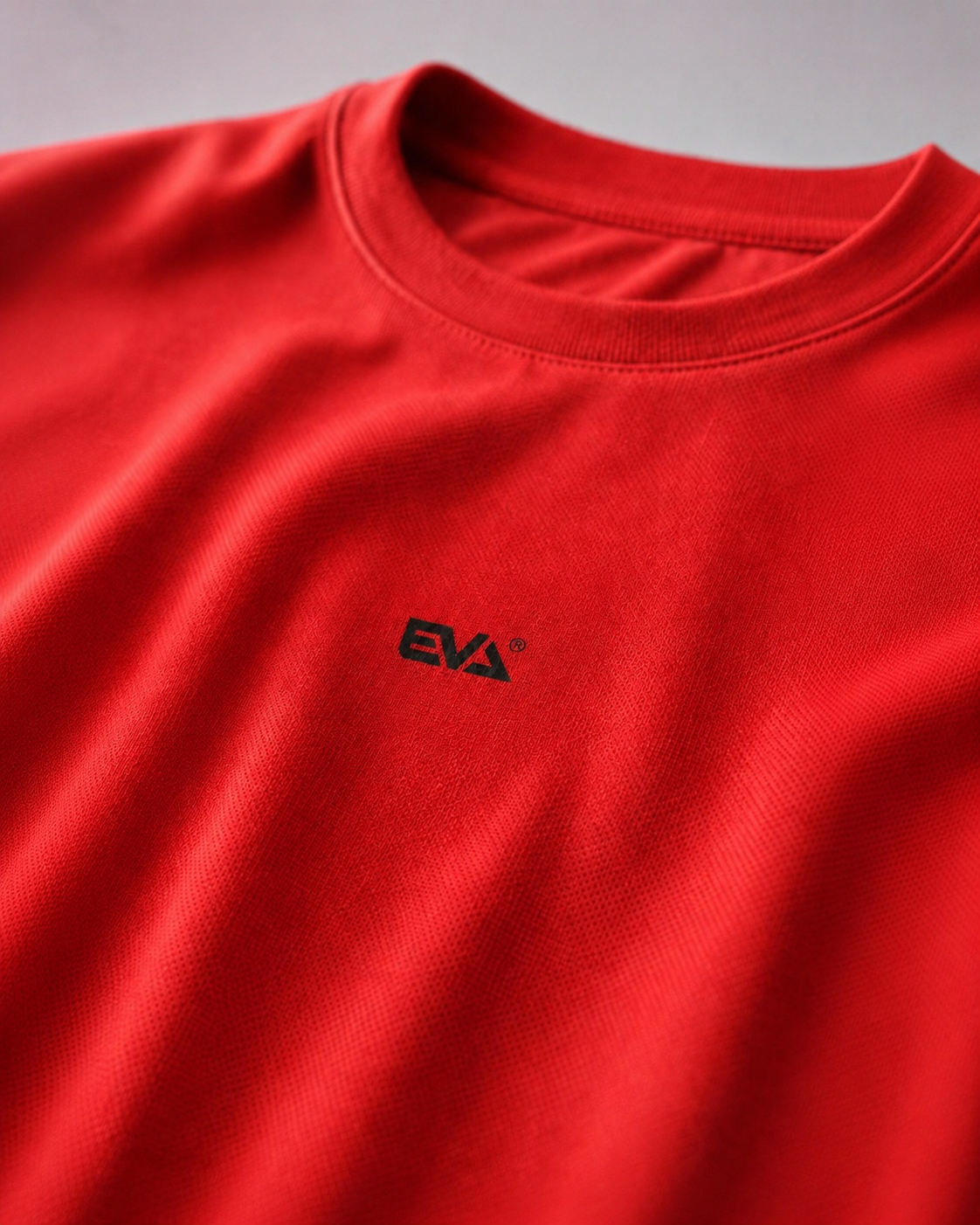Legacy Oversize Tee in Crimson Red - EVA chest logo detail