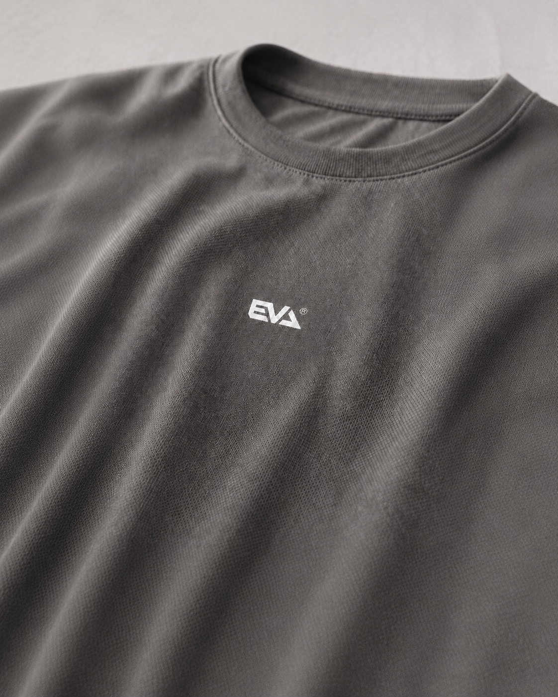 Legacy Oversize Tee in Iron Grey - EVA chest logo detail