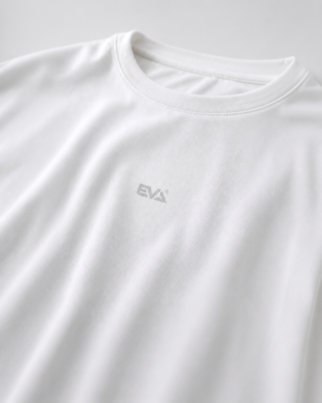 Legacy Oversize Tee in White - EVA chest logo detail