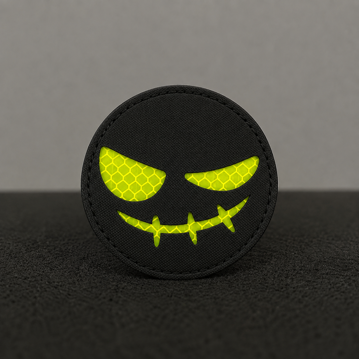 Sinister Smile [NEON GREEN] - Velcro Patch