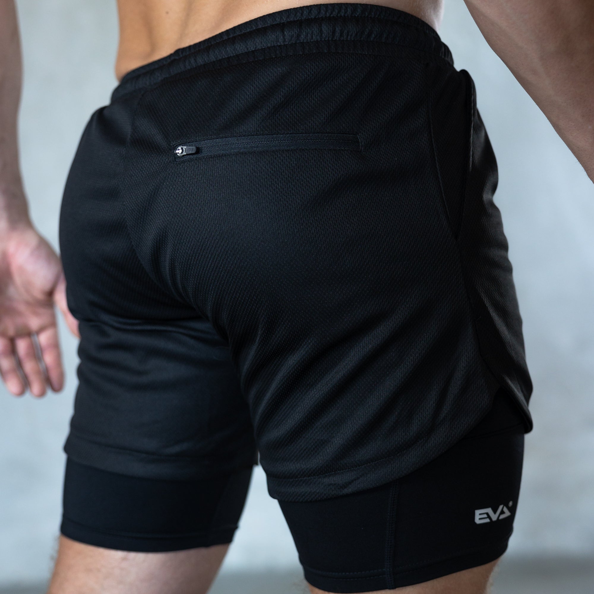 TRAINER LINER SHORTS [BLACK/BLACK]