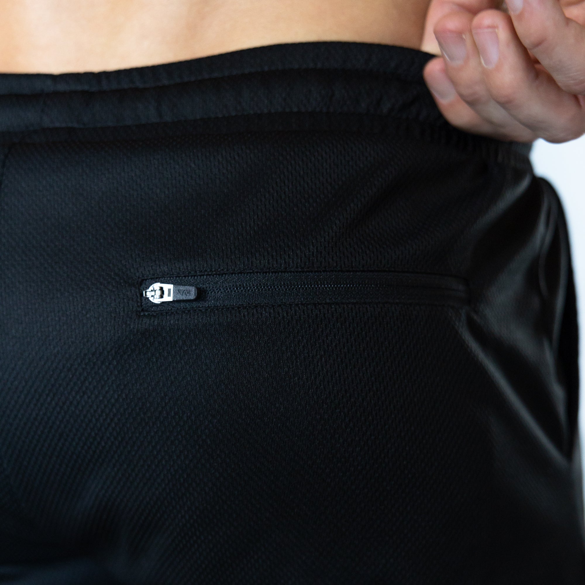 MESH TRAINER SHORTS [BLACK]